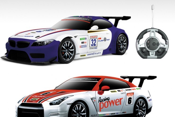 Радиоуправляемый конструктор - спортивные автомобили BMW и Nissan - 2028-2S01B