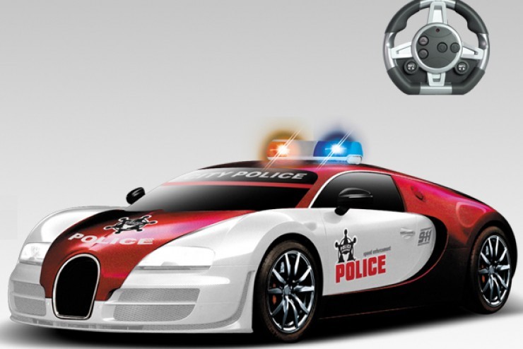 Радиоуправляемый конструктор MYX - автомобиль Bugatti Veyron "Полиция" - 2028-1J03B