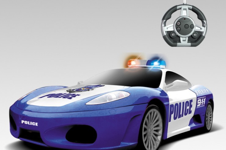 Радиоуправляемый конструктор MYX - автомобиль Ferrari "Полиция" - 2028-1J08B