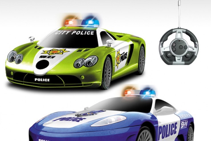 Радиоуправляемый конструктор MYX - автомобили Mclaren и Ferrari "Полиция" - 2028-2J04B