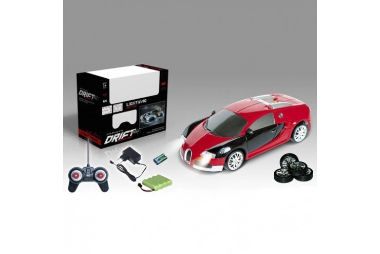 Радиоуправляемая машинка для дрифта HuangBo Toys Bugatti Veyron 1:24 - 666-227