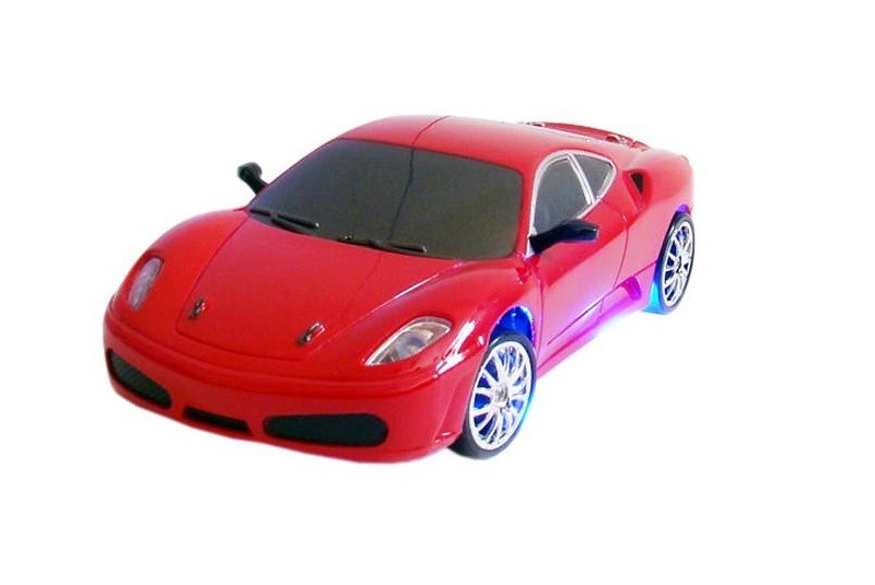 Радиоуправляемый автомобиль для дрифта HuangBo Toys Ferrari F430 1:24 - 666-223