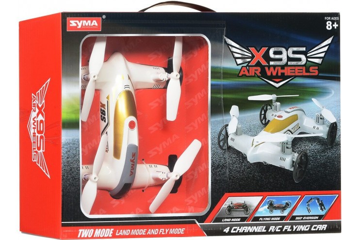 Радиоуправляемый квадрокоптер-автомобиль Flying Car 6 Axis Gyro RTF 2.4G Syma X9S