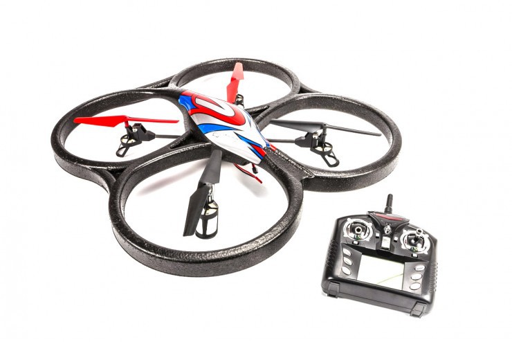 Радиоуправляемый квадрокоптер Camera Cyclone UFO Drones 2.4G WL Toys V262C