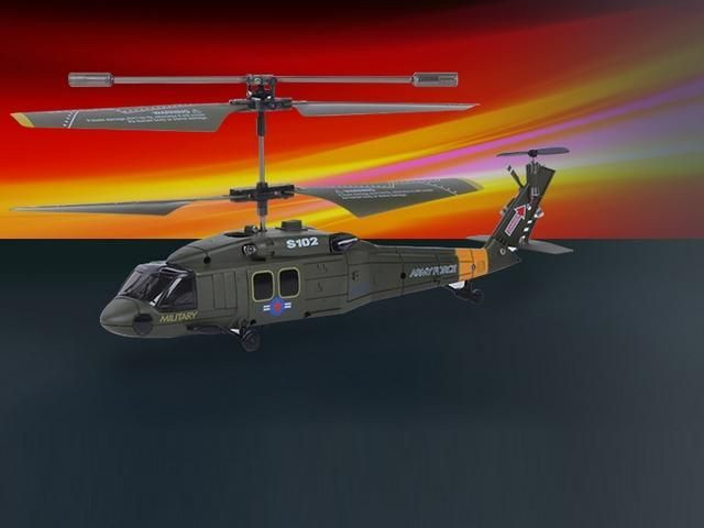 Радиоуправляемый вертолет Syma S102G Gyro UH-60 Black Hawk IR RTF S102G