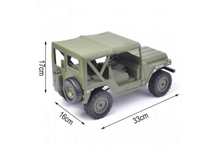 Радиоуправляемый Jeep 1:14 US M151 4WD 1:14 2.4G SUBOTECH BG1522