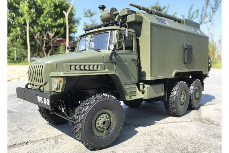 Радиоуправляемый Советский военный грузовик Урал 4WD RTR масштаб 1:16 2.4G WL Toys WPLB-36