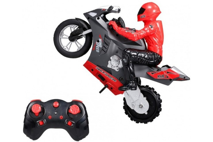 Радиоуправляемый мотоцикл (дрифт, GYRO, 1:6) 2.4G CS Toys HC-801-RED
