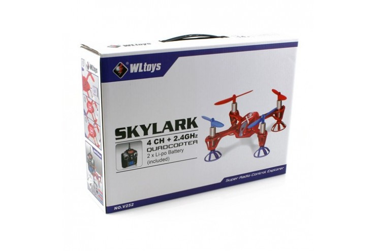 Радиоуправляемый квадрокоптер SkyLark 2.4GHz WL Toys V252-RED