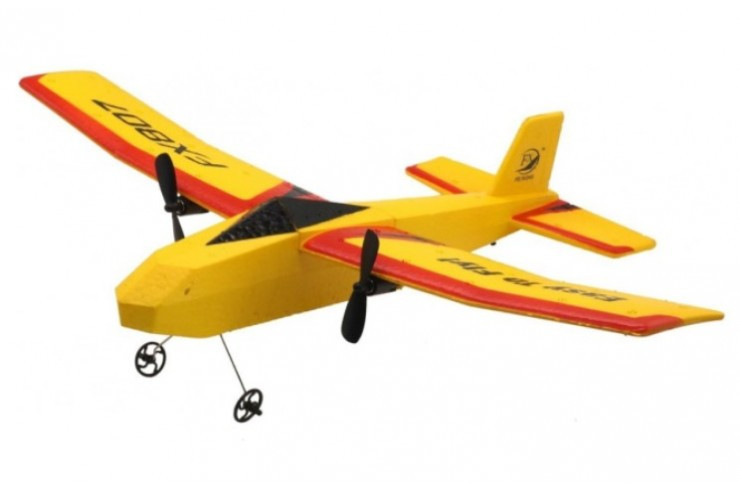 Радиоуправляемый самолет планер Smurfs RTF 2.4G Fei Xiong FX807
