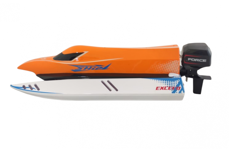 Бесколлекторный катер на радиоуправлении Speedboat (2.4G, 45км/ч, 43 см) WL Toys WL915-A-ORANGE