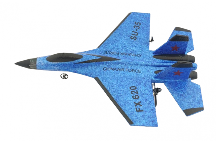 Радиоуправляемый самолет SU-35 (EPP) 2.4G Fei Xiong FX620-BLUE